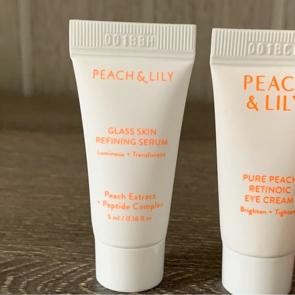 Peach & Lily Glass Skin Serum Ginger Melt Oil Cleanser Pure Retinoic Eye Cream